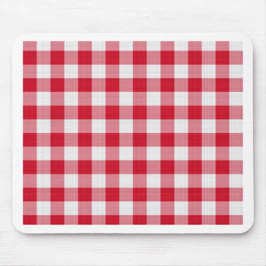 rote Tischdecke Mousepad (Vorne)