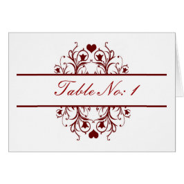 rote Tischkarte
