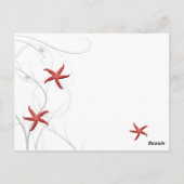 Rote Tischnummer und Silberkoralle (Rückseite)