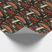 Rote Toadstocker - Amanita Muscaria Geschenkpapier (Ecke)