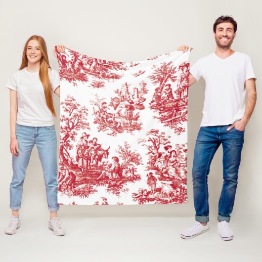 Rote Toile Fleecedecke (Beispiel)