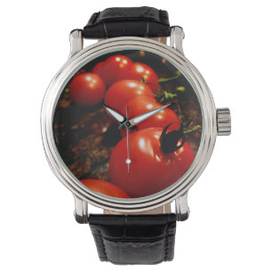 Rote Tomate Armbanduhr
