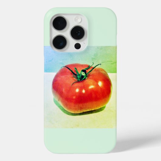 Rote Tomate Grüne iPhone / iPad Hülle (Rückseite)