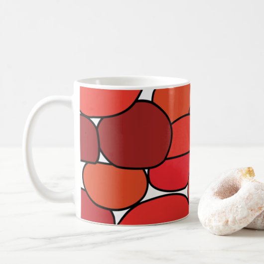 Rote Tomate Kaffeetasse (Mit Donut)