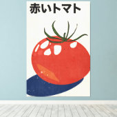 Rote Tomate Leinwanddruck (Insitu (Holzboden))