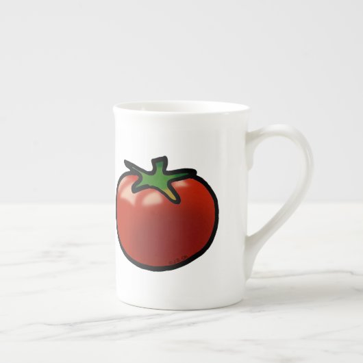 rote Tomate Porzellantasse (Rechts)