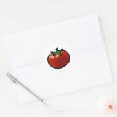 Rote Tomate Runder Aufkleber (Umschlag)