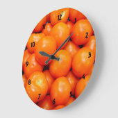Rote Tomate-Uhr Große Wanduhr (Winkel)