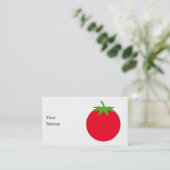 Rote Tomate Visitenkarte (Stehend Vorderseite)