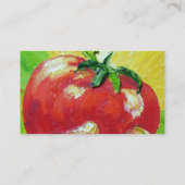 Rote Tomate-Visitenkarten Visitenkarte (Rückseite)
