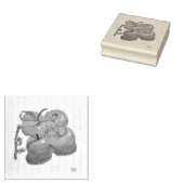 Rote Tomaten auf dem Weinberg Gummistempel (Stempel)