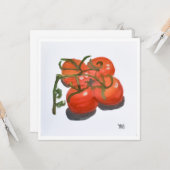 Rote Tomaten auf dem Weinberg Karte (Vorderseite/Rückseite Beispiel)