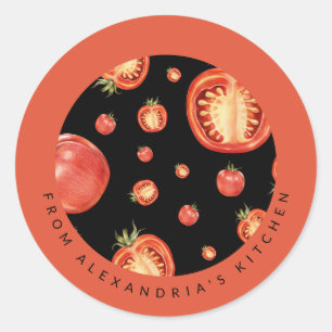 Rote Tomaten Aus der Küche von Runder Aufkleber
