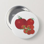 Rote Tomaten Button (Vorne & Hinten)