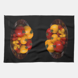 Rote Tomaten, Gelbe Tomaten Geschirrtuch
