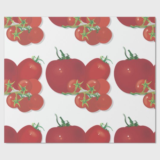 Rote Tomaten Geschenkpapier (Flach)