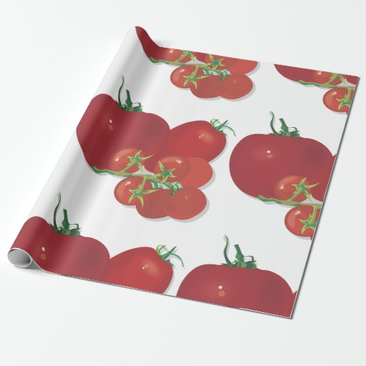 Rote Tomaten Geschenkpapier (Ungerollt)