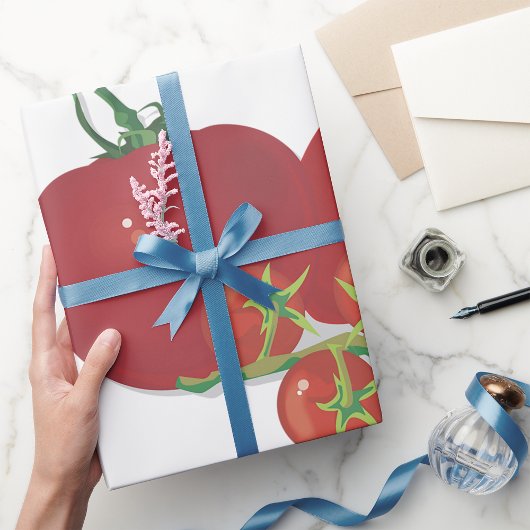 Rote Tomaten Geschenkpapier