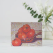 Rote Tomaten in einer Diskette Postkarte (Stehend Vorderseite)