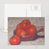 Rote Tomaten in einer Diskette Postkarte (Vorne/Hinten)