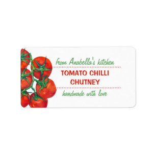 Rote Tomaten - Kosmetikmarke Adressaufkleber
