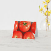 Rote Tomaten Notecard Karte (Gelbe Blume)