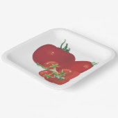 Rote Tomaten Pappteller (Gewinkelt)