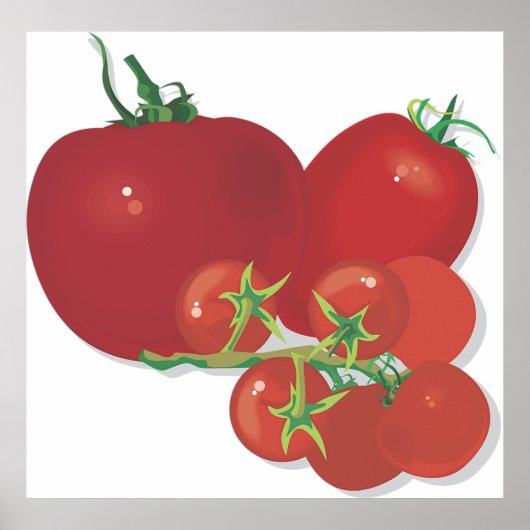 Rote Tomaten Poster (Vorne)