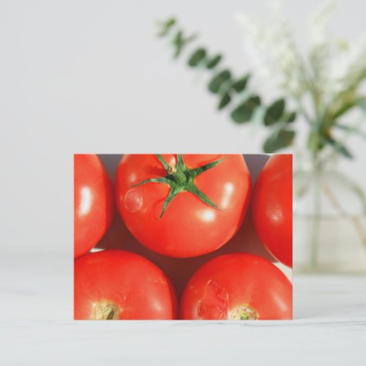 Rote Tomaten Postkarte (Stehend Vorderseite)