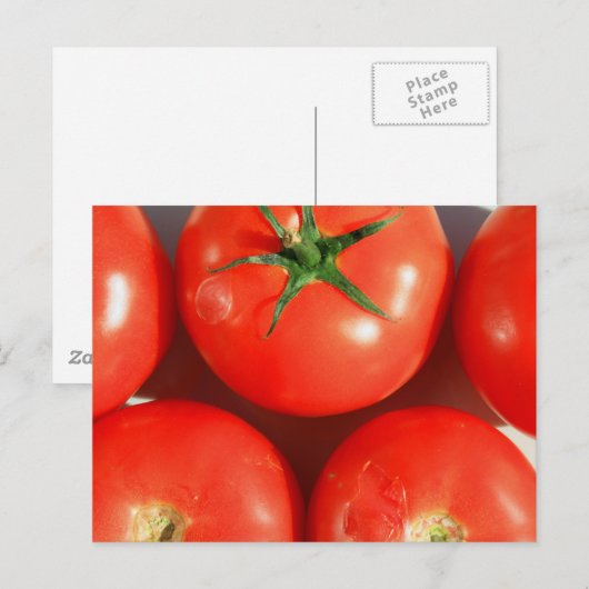 Rote Tomaten Postkarte (Vorne/Hinten)