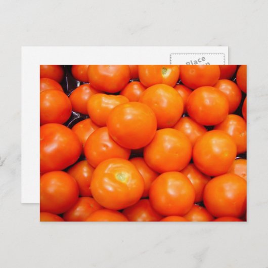 Rote Tomaten Postkarte (Vorne/Hinten)