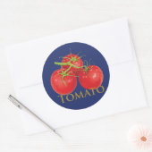 Rote Tomaten Runder Aufkleber (Umschlag)