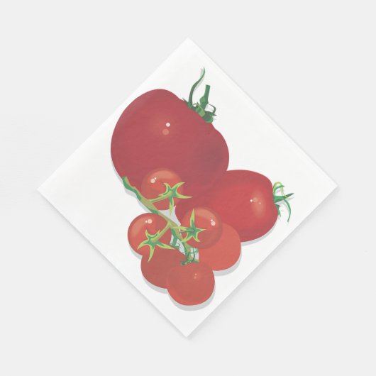 Rote Tomaten Serviette (Ecke)