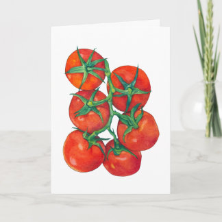 Rote Tomatenkarte Dankeskarte