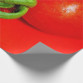 Rote Tomatenverpackung Geschenkpapier (Ecke)