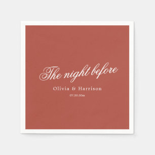 Rote Ton elegante Probe-Dinner-Servietten Serviette