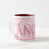 Rote Ton-Engels-Tasse Zweifarbige Tasse (Vorderseite Links)