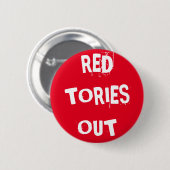 Rote Torys heraus Button (Vorne & Hinten)
