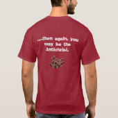 Rote tote Rosen T-Shirt (Rückseite)