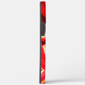 Rote Tracks mit Drizzles auf rotem, orangefarbenem Case-Mate iPhone Hülle (Rückseite / Rechts)