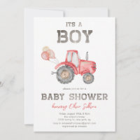 Rote Traktor Farm Jungen Baby-Party