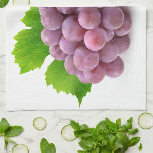Rote Traube Geschirrtuch (Gefaltet)
