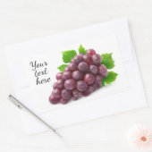 Rote Traube Rechteckiger Aufkleber (Umschlag)