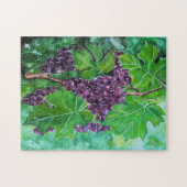 Rote Trauben an einer Augustrebe von Alfred Fox Puzzle (Horizontal)