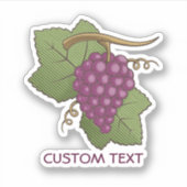 Rote Trauben Aufkleber (Vorderseite)
