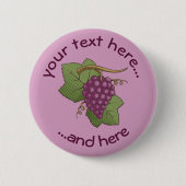 Rote Trauben Button (Vorderseite)