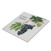 Rote Trauben Fliese (Seite)