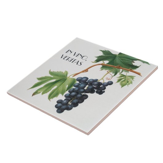 Rote Trauben Fliese (Seite)