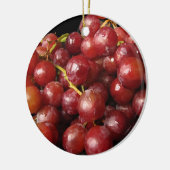 Rote Trauben Keramikornament (Links)