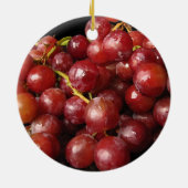 Rote Trauben Keramikornament (Hinten)